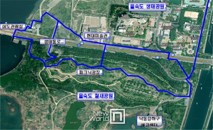 을숙도 철새공원 및 생태공원 순환 도보 산책로 현황 <사진제공=부산시>