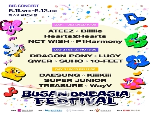 2025 부산원아시아페스티벌 파크콘서트 포스터(제공=부산시)