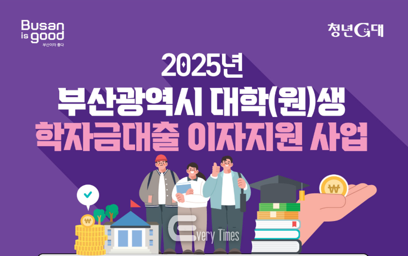 부산시 대학생 학자금대출 이자지원 사업 표스터(제공=부산시)