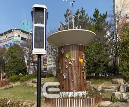 대기환경측정소 신호등(제공=부산시)
