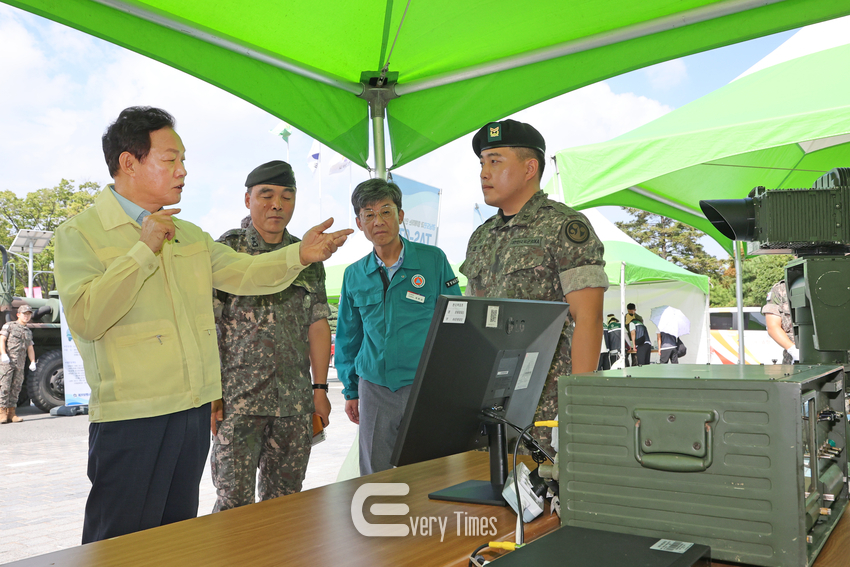 을지연습 최초상황보고 뢰의(제공=경남도)